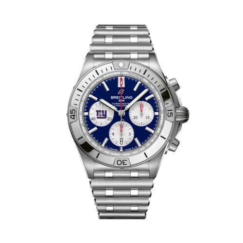 Breitling Chronomat B01 42 NFL New York Giants / Rouleaux AB01342B1CAA1