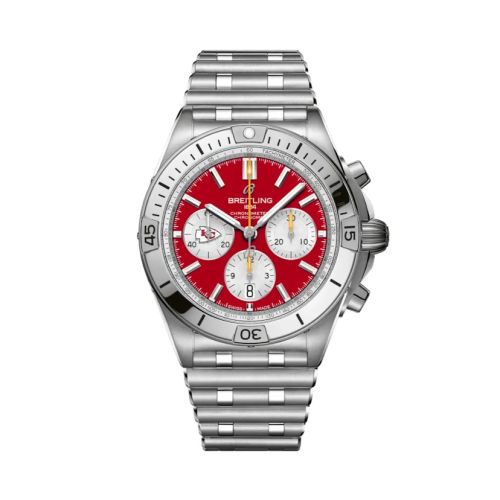 Breitling Chronomat B01 42 NFL Kansas City Chiefs / Rouleaux AB01342B1K5A1