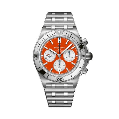 Breitling Chronomat B01 42 NFL Denver Broncos / Rouleaux AB01342B1O2A1