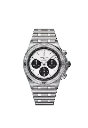 Breitling Chronomat B01 42 Stainless Steel - Diamond / White / Rubber AB01346B1A1A1