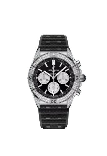 Breitling Chronomat B01 42 Stainless Steel - Diamond / Black / Rubber AB0134721B1S2