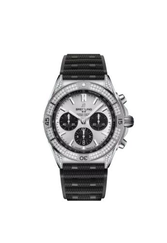 Breitling Chronomat B01 42 Stainless Steel - Diamond / Silver / Rubber AB0134721G1S2
