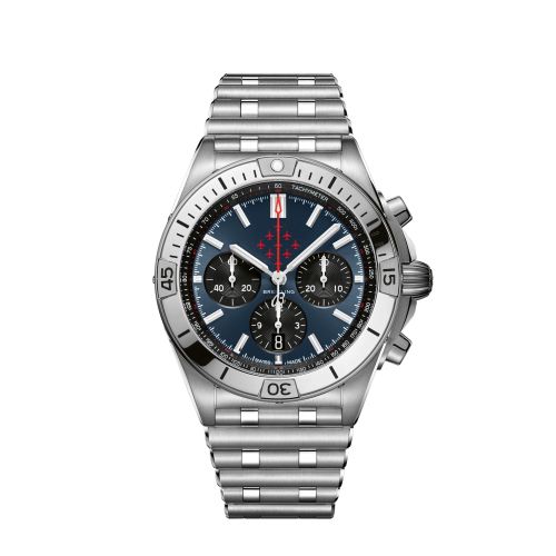 Breitling Chronomat B01 42 Stainless Steel / Red Arrows / Rouleaux AB01347A1C1A1