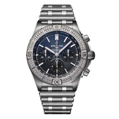 Breitling Chronomat B01 42 Stainless Steel / Diamondworks / Black MOP / Japan AB01349A1B1A1