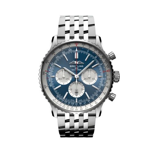 Breitling Navitimer B01 Chronograph 46 Stainless Steel / Blue / Bracelet AB0137211C1A1