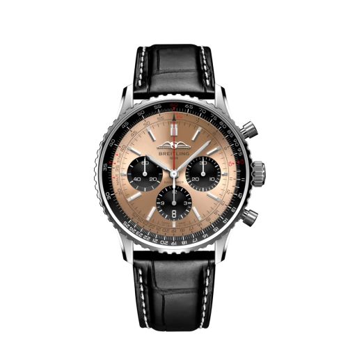 Breitling Navitimer B01 Chronograph 43 Stainless Steel / Copper / Alligator - Folding AB0138241K1P1