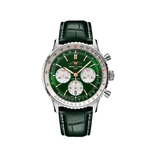 Breitling Navitimer B01 Chronograph 43 Stainless Steel / Green / Boutique Edition AB01384C1L1P1