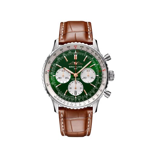 Breitling Navitimer B01 Chronograph 43 Stainless Steel / Green / Spain AB01385A1L1P1