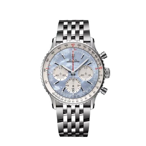 Breitling Navitimer B01 Chronograph 41 Stainless Steel / Blue MOP Japan / Bracelet AB0139211C2A1