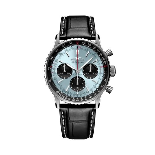 Breitling Navitimer B01 Chronograph 41 Stainless Steel / Ice Blue / Alligator AB0139241C2P1