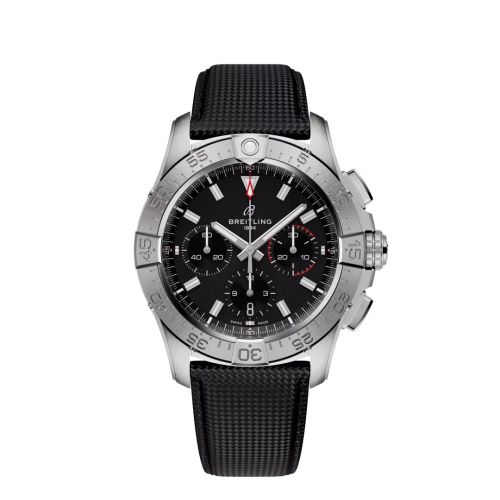 Breitling Avenger B01 Chronograph 42 Stainless Steel / Black / Strap AB0146101B1X1