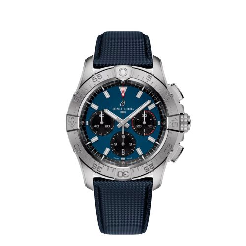 Breitling Avenger B01 Chronograph 42 Stainless Steel / Blue / Strap AB0146101C1X1