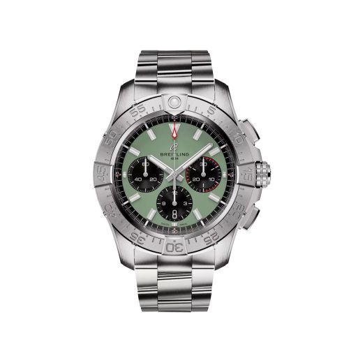 Breitling Avenger B01 Chronograph 44 Stainless Steel / Green / Bracelet AB0147101L1A1