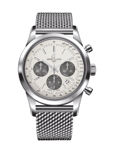 Breitling Transocean Chronograph Stainless Steel / Panda / Ocean Classic AB0152121G1A1