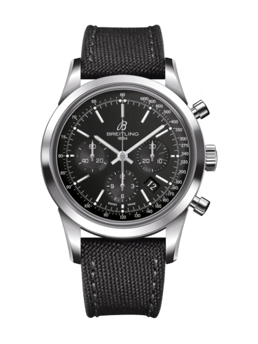 Breitling Transocean Chronograph Stainless Steel / Black / Military / Pin AB015212/BA99/109W/A20BA.1