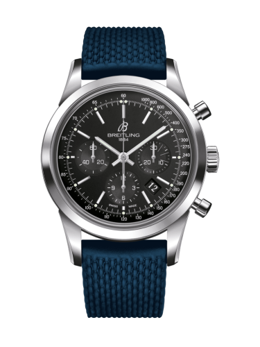 Breitling Transocean Chronograph Stainless Steel / Black / Rubber / Pin AB015212/BA99/280S/A20S.1