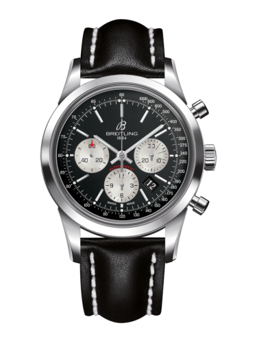 Breitling Transocean Chronograph Stainless Steel / Reverse Panda / Calf / Pin AB015212/BF26/435X/A20BA.1