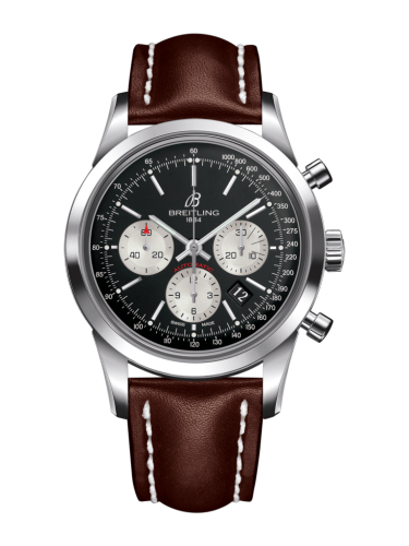 Breitling Transocean Chronograph Stainless Steel / Reverse Panda / Calf / Pin AB015212/BF26/437X/A20BA.1