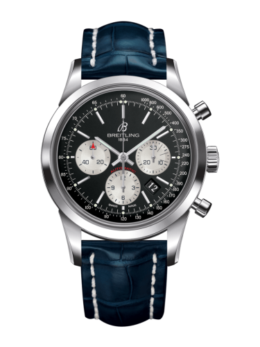 Breitling Transocean Chronograph Stainless Steel / Reverse Panda / Croco / Pin AB015212/BF26/731P/A20BA.1