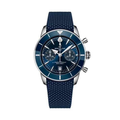 Breitling Superocean Heritage B01 Chronograph 42 Stainless Steel / Blue / Rubber AB0156161C1S1