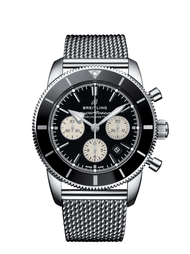 Breitling Superocean Heritage II B01 Chronograph 44 Stainless Steel / Black / Bracelet AB0162121B1A1