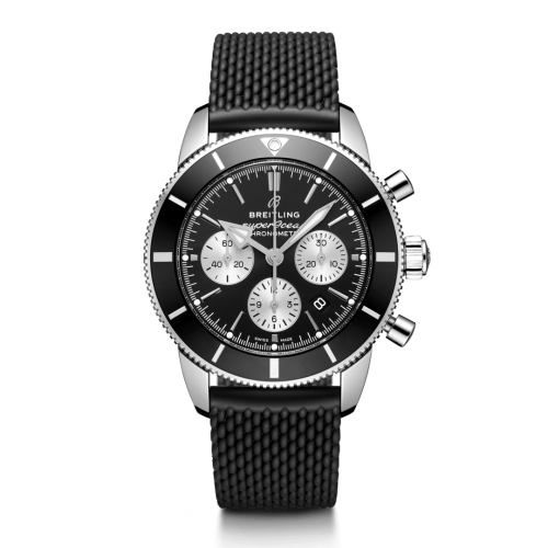 Breitling Superocean Heritage II B01 Chronograph 44 Stainless Steel / Black / Rubber / Folding AB0162121B1S1