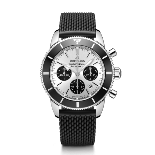 Breitling Superocean Heritage II B01 Chronograph 44 Stainless Steel / Silver / Rubber / Folding AB0162121G1S1
