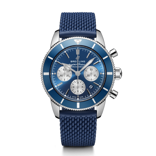 Breitling Superocean Heritage II B01 Chronograph 44 Stainless Steel / Blue / Rubber / Folding AB0162161C1S1