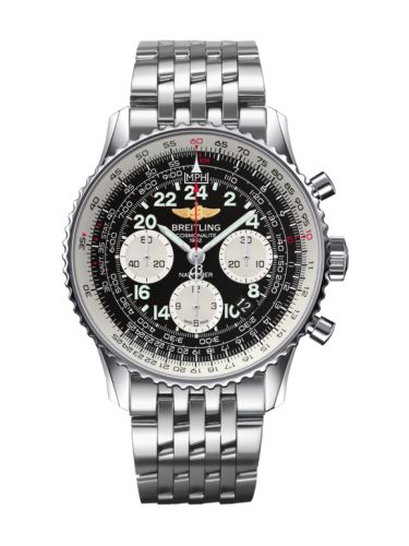 Breitling Cosmonaute Stainless Steel / Black / Bracelet AB0210B4.BC36.447A