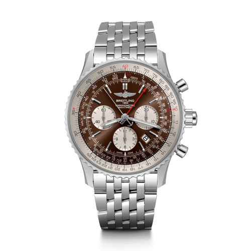 Breitling Navitimer Rattrapante Stainless Steel / Panamerican Bronze / Bracelet AB0310211Q1A1