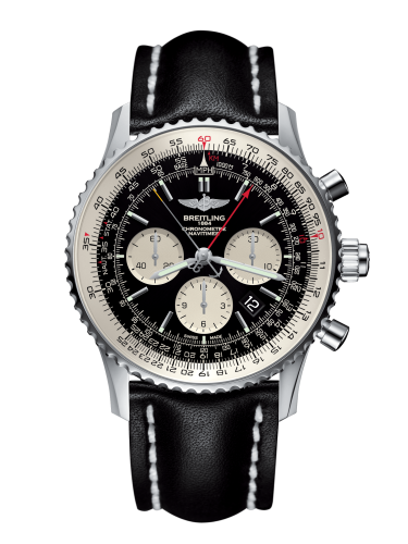 Breitling Navitimer Rattrapante Stainless Steel / Black / Calf / Pin AB031021/BF77/441X/A20BA.1