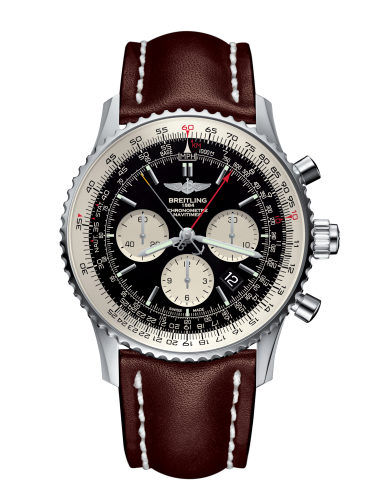 Breitling Navitimer Rattrapante Stainless Steel / Black / Calf / Pin AB031021/BF77/443X/A20BA.1