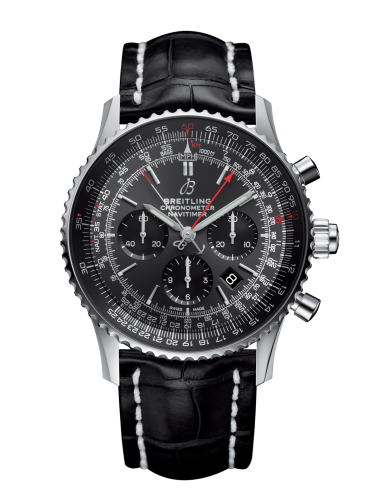 Breitling Navitimer Rattrapante Stainless Steel / Stratos Gray / Croco / Pin / Boutique Edition AB03102A1F1P2