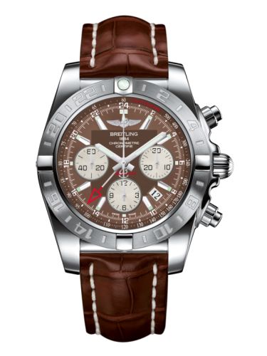 Breitling Chronomat 44 GMT Stainless Steel / Metallica Brown / Croco AB042011.Q589.737P