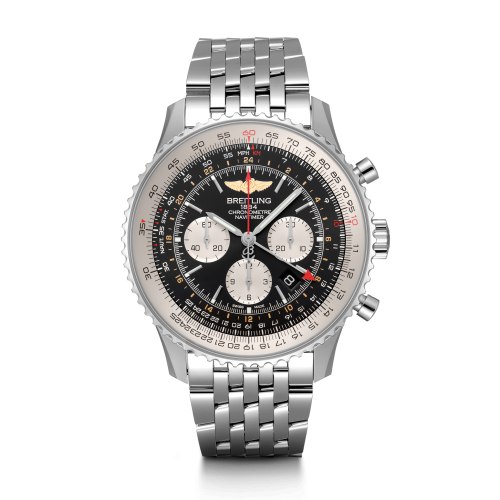 Breitling Navitimer GMT Stainless Steel / Black / Bracelet AB0441211B1A1