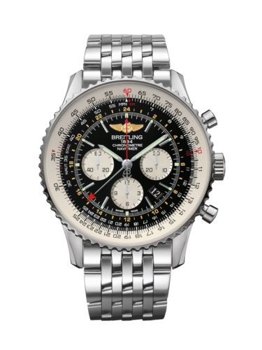 Breitling Navitimer GMT Stainless Steel / Black / Bracelet AB044121/BD24/443A