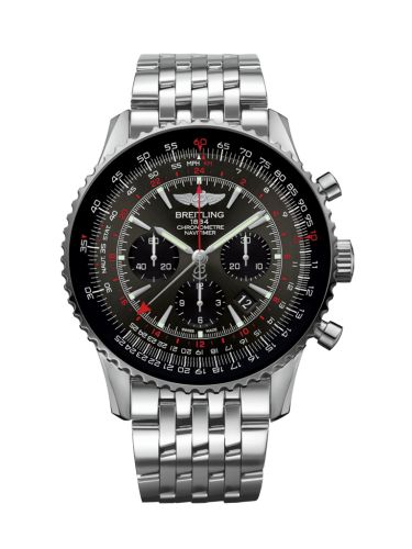 Breitling Navitimer GMT Stainless Steel / Grey / Bracelet AB04413A/F573/453A