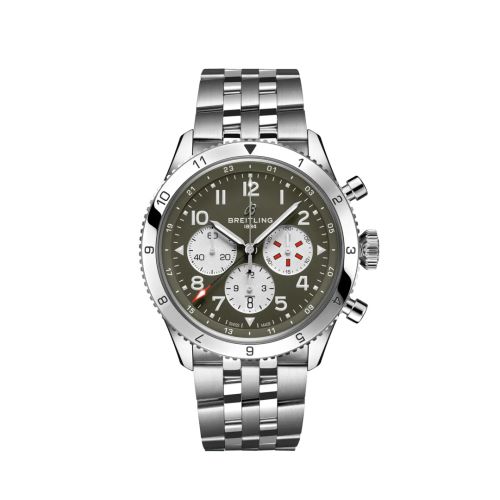 Breitling Super AVI B04 Chronograph GMT 46 Curtiss Warhawk / Bracelet AB04452A1L1A1