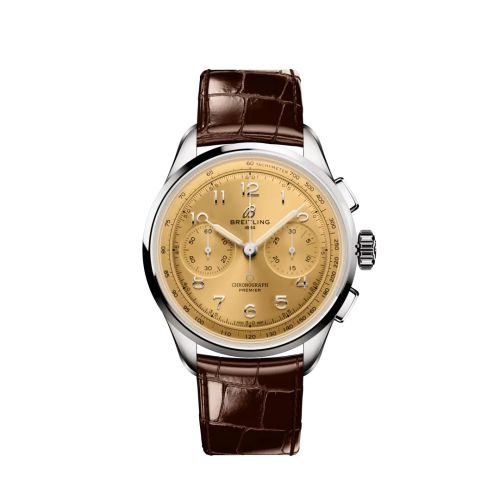 Breitling Premier Heritage B09 Chronograph 40 Stainless Steel / Champagne AB0930F51H1P1
