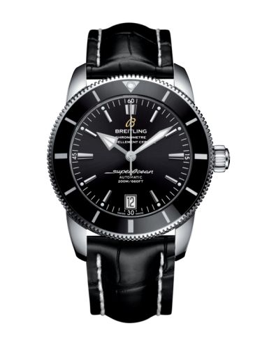 Breitling Superocean Heritage II 42 Stainless Steel / Black / Black / Croco / Pin AB201012/BF73/743P/A20BA.1