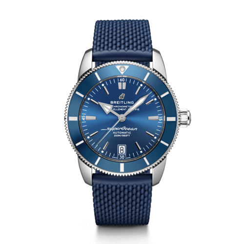 Breitling Superocean Heritage II 42 Stainless Steel / Blue / Blue / Rubber / Folding AB2010161C1S1