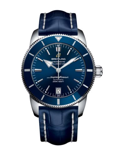 Breitling Superocean Heritage II 42 Stainless Steel / Blue / Blue / Croco / Pin AB201016/C960/731P/A20BA.1