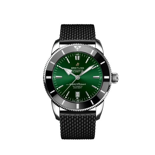 Breitling Superocean Heritage II 46 Stainless Steel / Green / Rubber AB2020121L1S1