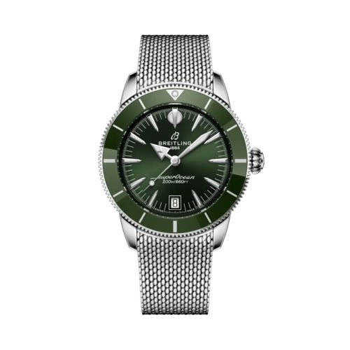 Breitling Superocean Heritage B31 Automatic 40 Stainless Steel / Green / Milanese AB3110361L1A1