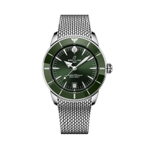 Breitling Superocean Heritage B31 Automatic 42 Stainless Steel / Green / Milanese AB3111361L1A1