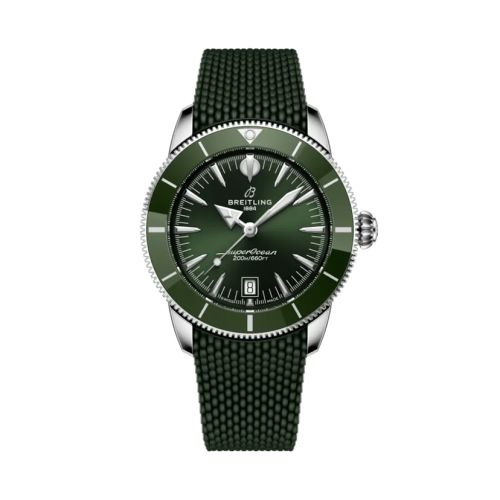 Breitling Superocean Heritage B31 Automatic 42 Stainless Steel / Green / Rubber AB3111361L1S1