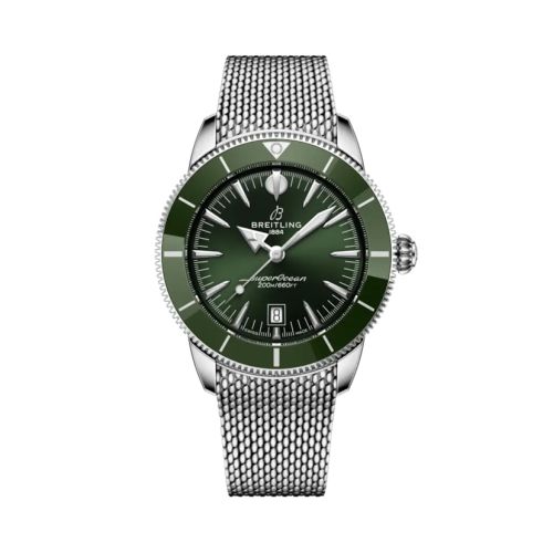 Breitling Superocean Heritage B31 Automatic 44 Stainless Steel / Green / Milanese AB3112361L1A1