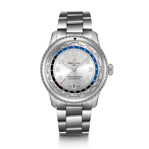 Breitling Navitimer 8 B35 Automatic Unitime 43 Stainless Steel / Silver / Bracelet AB3521U01G1A1