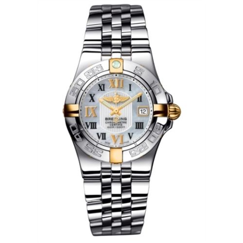 Breitling Galactic 30 Two Tone MOP / Roman / Bracelet B71340L2.A688.368A