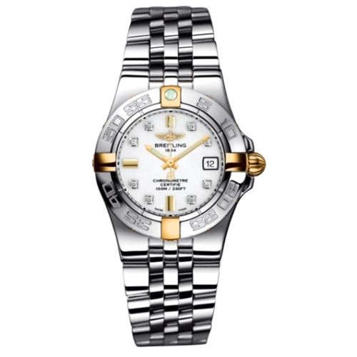 Breitling Galactic 30 Two Tone White / Diamond / Bracelet B71340L2.A714.368A
